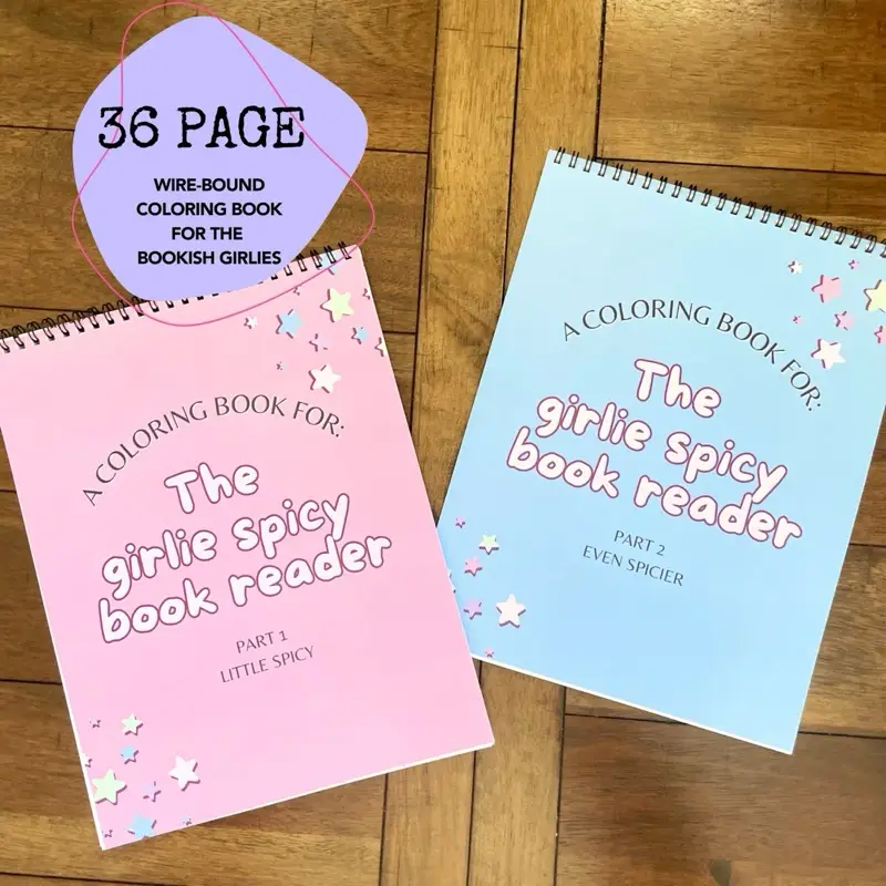 The Girlie Spicy Book Reader Coloring Book l Adult Coloring Books l Dark Romance Reader Gifts