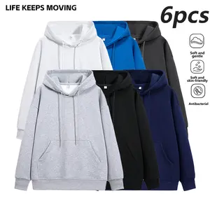Men's Solid Color Base Drop Shoulder Hoodie, Loose Fit Casual Long Sleeve Hooded Sweatshirt, Lightweight Breathable Crew Neck Long Sleeve Pullover Sports Shirt, Lazy College Style, Suitable for Spring and Autumn Seasons Everyday Wear, Men's Top