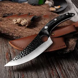 Small Curved Forged Kitchen Knife, Household & Outdoor Use, Father's Day Gift Option