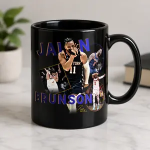 Basketball Player Coffee Mug, Gift for Basketball Fans, Clutch Guard Sports Cup, Black Game Day Mug for Him Dad Coach