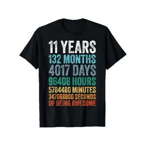 11 Year Old BDay Decorations Son Boy 11yr 11th Birthday T-Shirt