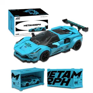 MOC F80 Building Toys Cars with Collectible Display Case, Compatible with Speed Champion, Building Kit for kids 8+(362pcs)