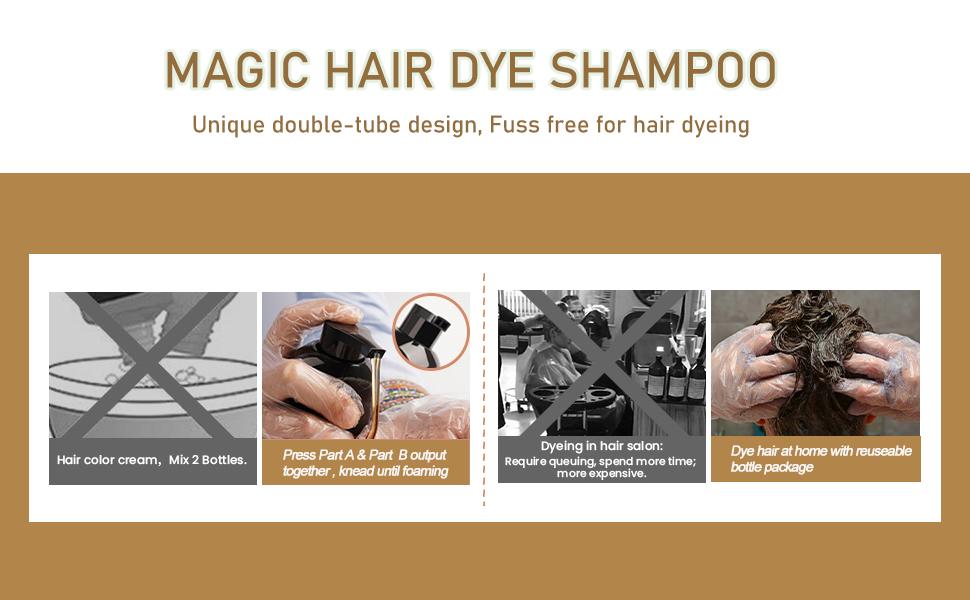 Herbal Chesnut Brown Hair Dye Shampoo With Argan Oil-3-IN-1 Shampoo Para Pintar el Cabello, Champu Para Canas,Long Lasting For Grey Coverage Herbal Chesnut Brown Hair Dye Shampoo With Argan Oil-3-IN-1 Shampoo Para Pintar el Cabello, Champu Para Canas,Long Lasting For Grey Coverage