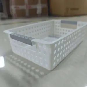 Car-mounted plastic storage basket, rectangular storage box, toy basket, snack storage basket