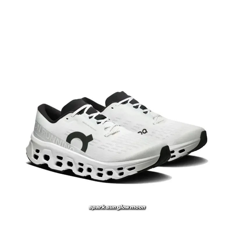 High-Energy Feedback Training Shoes, White and Black Colorway, Dual-Density Foam Midsole