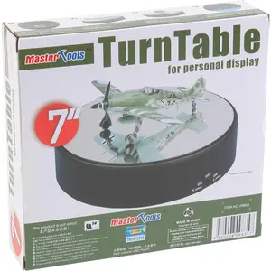 Trumpeter Battery Operated Round Mirrored Display Turntable for Model Kits (TSM- 9835)