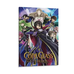 Code Geasse Lelouch of The Rebellion Posters ， Anime Decorative Wall Art Painting Canvas Poster Gifts. (21) Canvas Poster Bedroom Decor Sports Landscape Office Room Decor Gift Frames Ornaments Artistic Decoration Print Photo Frame-.