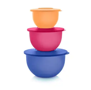Tupperware Impressions Classic Bowl Set 5½-cup, 10-cup, 18-cup Tupperware Impressions Classic Bowl Set 5½-cup, 10-cup, 18-cup