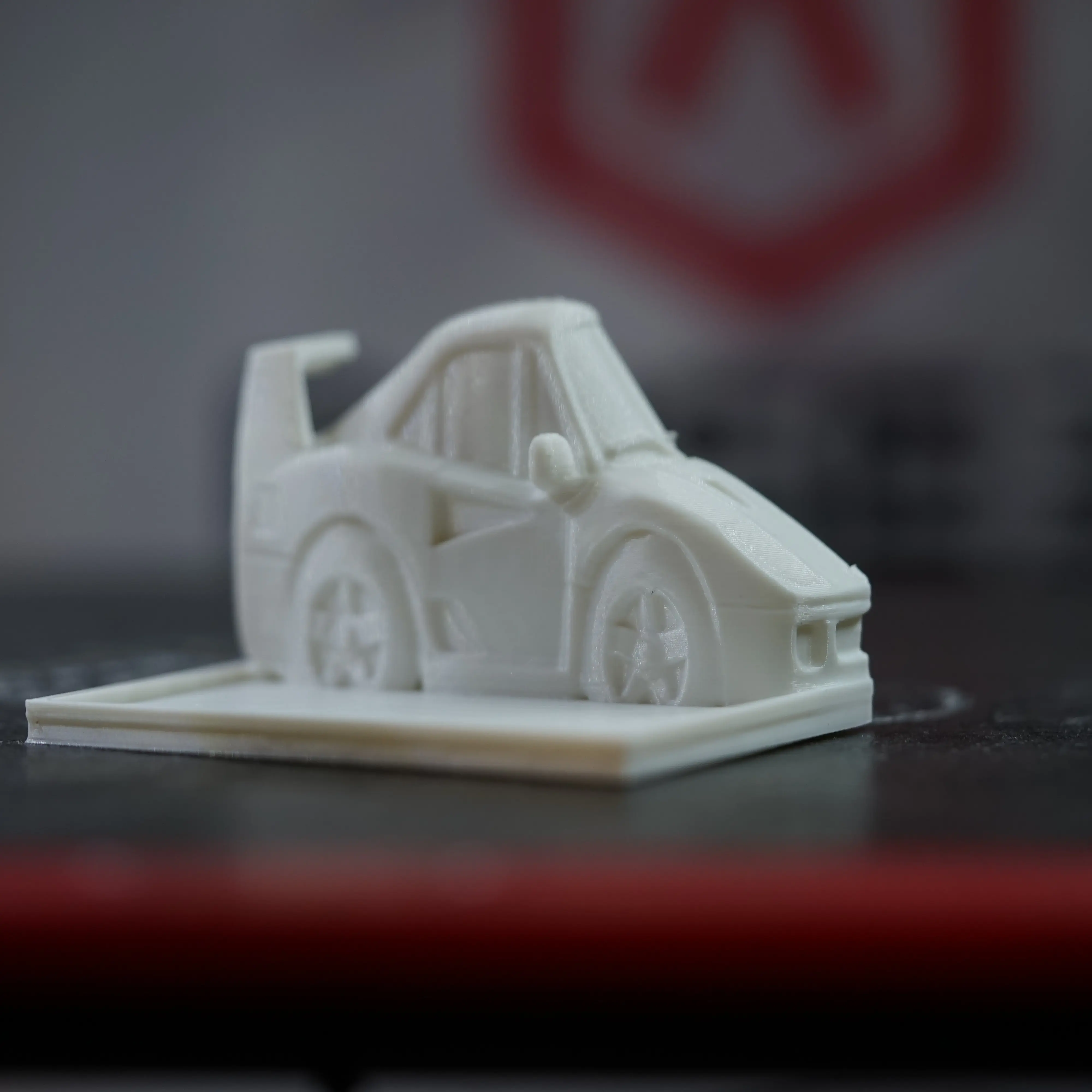 3D-Printed HotWheels Display Shelves white F40 Unique Car Silhouette for 1:64 Hot Wheels Matchbox Collectors Kids Car Lovers