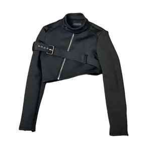 Irregular Fashionable Turtleneck Coat - Sleek Design & Comfort fit