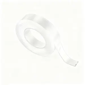 9.84 Feet x 1.4 Inch Clear Double Side Sticky Tape, 2mm Thick Nanometer Material Heavy Duty Removable Mounting Tape