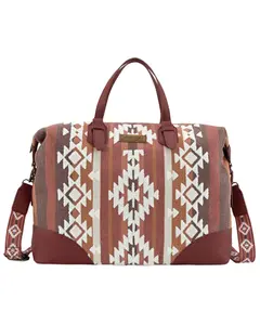 Wrangler Women's Women'S Sherpa Southwestern Print Canvas Duffle Bag - Wg313-5110Bdy