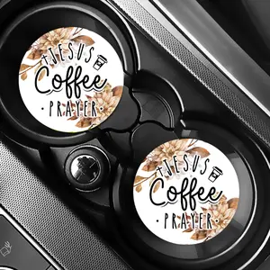 Car Coasters, Jesus ,Coffee, Prayer, Christian Car Coasters, Car Coasters for Car, Car coasters For Women,