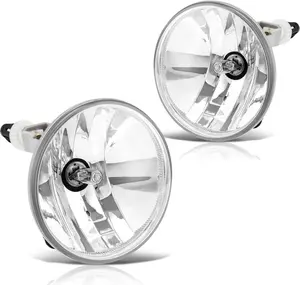 YITAMOTOR Fog Lights Compatible with 2007-2014 Chevy Suburban Tahoe GMC Yukon, 07-13 Avalanche, 10-13 Camaro 15-19 Colorado 15-17 Silverado, 14-16 Sierra Ford Escape Fog Light with Bulbs (Clear)