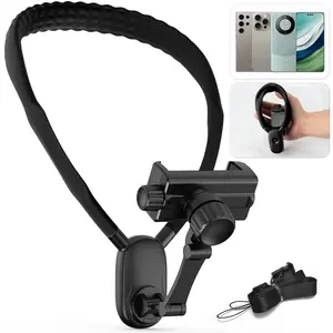 Neck Phone Holder- Flexible Hands-Free POV/Vlog Stand for 4–7" Phones to Live Stream and Vlog,Sticky Phone Grip for Bed, Desk or Travel,Smartphone Accessories Fits for iPhone, Android, Action Cameras on TikTokShopBlackFridaydealsforyou