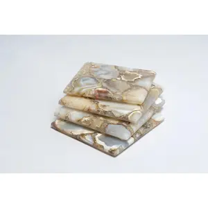 Agate Coasters--Set of 4