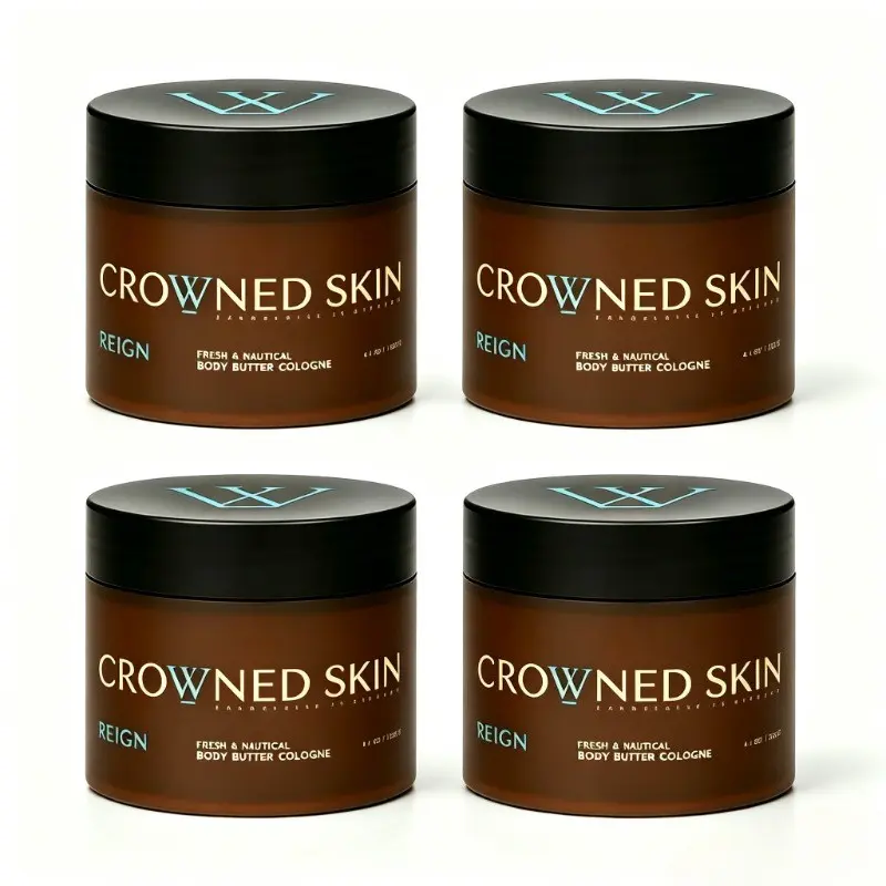 【Buy 2 Get 2 Free】Crowned Skin Reign Body Butter Cologne - Men's Fresh Nautical Scent Moisturizing Body Cream, 4.4oz Each