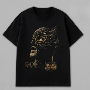 [ 🎉 Sale Up To 50%] Rey Mysterio El Grande Americano T-Shirt, WWE Lucha Mask Graphic Tee, Vintage Style Wrestling Shirt, Unisex Streetwear Cotton Tee, Gift for WWE Fans 2026