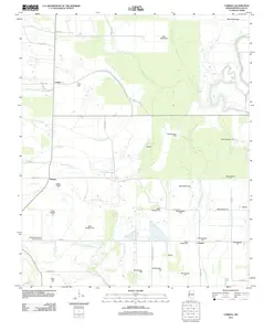 Lobdell Mississippi USGS Topographic Quadrangle Map, 2012, 1:24000