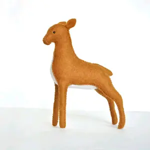DIY Felt Deer Sewing Craft Kit  Fiber Arts Craft Project DIY Plushie Maker