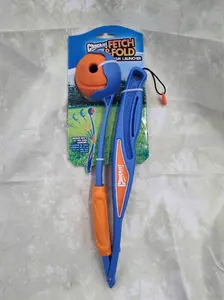 Chuckit! Dog Toy, Fetch Toy, Fold Launcher, Rubber, Blue (50739)