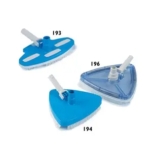 212 MAIN Rainbow No.194 Econo Triangular Vinyl Liner Swimming Pool Cleaner - ABS Body Vacuum, Replaceable Brushes, Pool Accessory for Aquatic Fitness Maintenance (Fits Standard Hoses)
