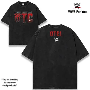 Roman Reigns Original Tribal Chief OTC Roman Reigns WWE Graphic T Shirt Bloodline Legacy Undisputed Champion Vibe Wrestling Fan Tee Vintage Washed 230gsm Heavyweight Cotton Streetwear Unisex – Acknowledge Him