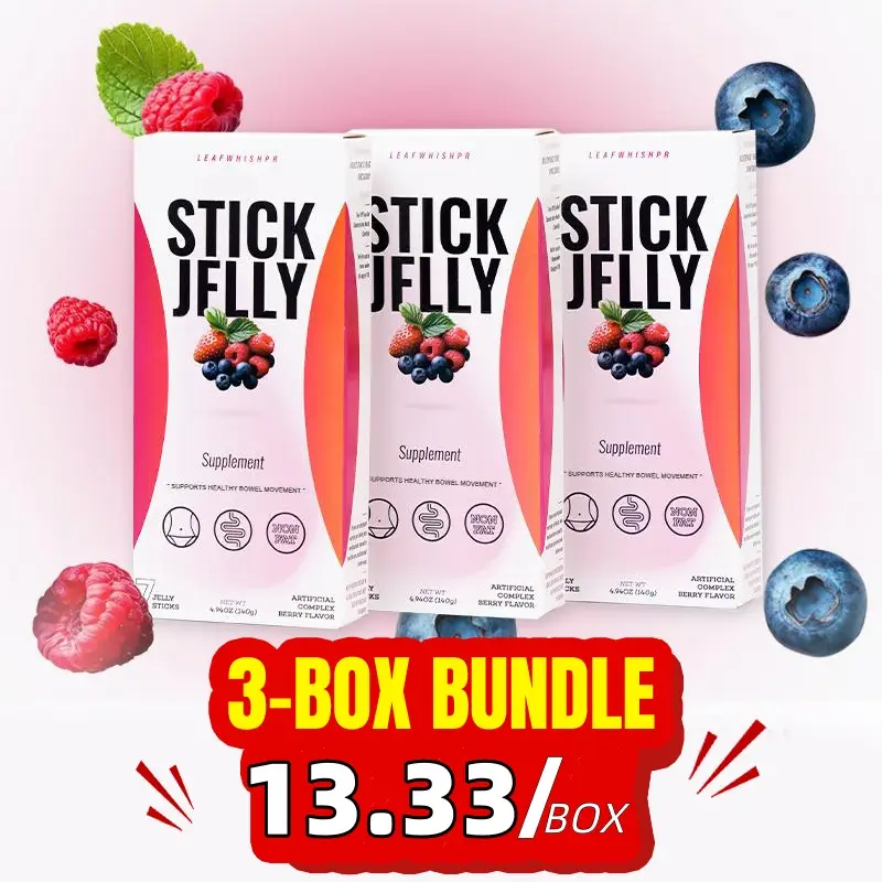 LeafWhishpr Stick Jelly –Colon 7 Day Cleanse, Advanced Gut Cleanse Detox for Women & Men with 25 plant extracts, 9 vitamins, and antioxidants. Increas