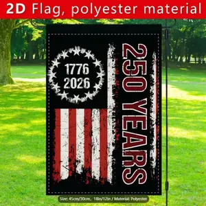 American 250th Anniversary Garden Flag, Patriotic Star Spangled Banner Design, 1776-2026 Commemorative, 11.8x17.7 Inches