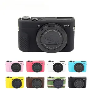 For Canon EOS G7 X Mark II cover case soft silicone rubber protective body skin yellow camera bag
