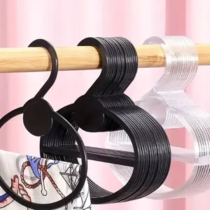 10pcs Oval Scarf Shawl Tie Holder Circle Shape Coat Hanger Multifunctional Clothes Hanger Organizers Clothes Display Rack Holder Organizer Space Saving Rack for Shops