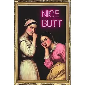 Palette&Wall "Nice Butt" Funny Vintage Painting Tin Sign – 8x12 Inch Humor Wall Decor for Bathrooms, Powder Rooms & Home Bars