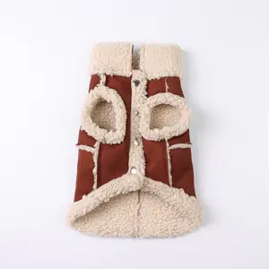 Dog & Cat Autumn & Winter Coat, 1 Count Warm Pet Coat with Traction Hole, Pet Clothes for Small &  Medium & Large Dogs & Cats