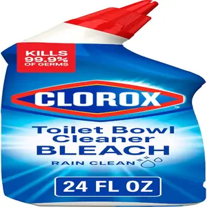 Clorox Toilet Bowl Cleaner Bleach, Rain Clean, 24 Fluid Ounces (Package May Vary)
