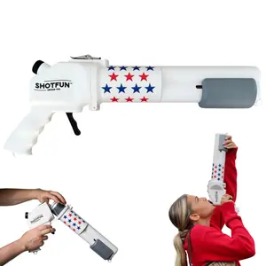 Shotfun (White (Stars), Regular Can) - Innovative Shotgun Tool for 12 oz Cans - Ideal for Tailgates, College Parties, Beach Days, Golf Trips, Spring Break, and More
