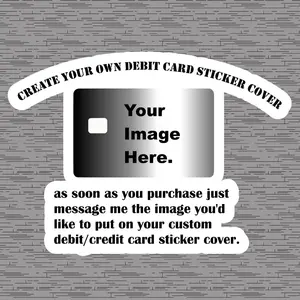 Personalized credit card skin stickers