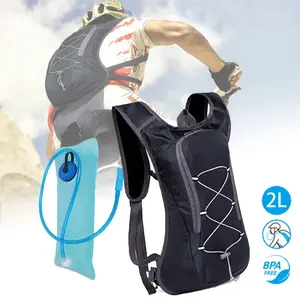 Walking/Hiking Hydration Vest with Water Bottle Pouches, Hydration Pack 2l Water Bladder Bag for Cycling Hiking Running