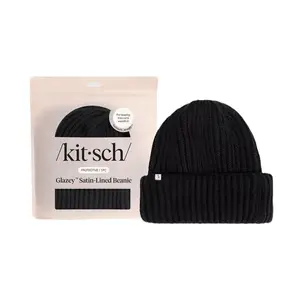 Glazey™ Satin-Lined Beanie - Black