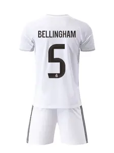 2627 New Football Kit Set, Champions League Fan Gear, Mbappe Men's Sports Suit, Short Sleeve Shirt, Shorts, Training Clothes, Soccer Equipment, Soccer Jerseys Set