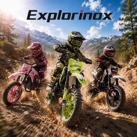 【Fall Sale – Limited Time Only】Explorinox Off-Road Toy Bike, Dual Disc Brakes & Waterproof Starter, Mtb Bmx Style | Please follow the start-up guide before use