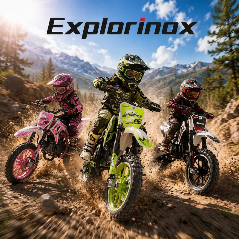 【Fall Sale – Limited Time Only】Explorinox Off-Road Toy Bike, Dual Disc Brakes & Waterproof Starter, Mtb Bmx Style | Please follow the start-up guide before use