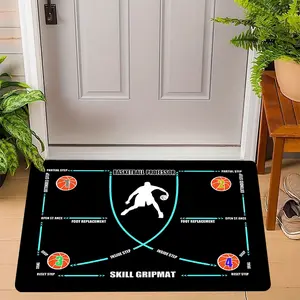 Basketball Training Mat, Basketball Gym Welcome Mat Children and Teenagers Indoor Ball Control Training Anti Fall Mat Basketball Enthusiasts Home Decoration