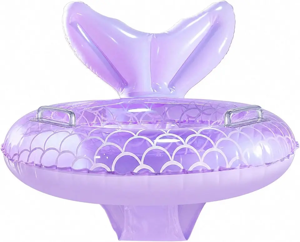 Baby Pool Float, Baby Swimming Pool Floats Beach Essentials, Water Toys for Toddlers, Infant Swim Float, Inflatable Toddler Floaties, Mermaid Swim Ring for Babies and Toddlers, Summer Gifts