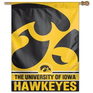 Iowa Hawkeyes Vertical Flag - 27" X 37"