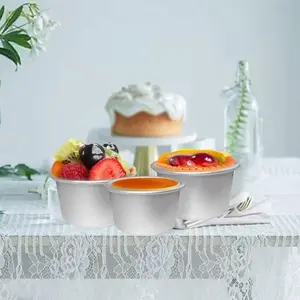 8pcs Non-Stick Aluminum Mini Cake Molds, Leak-Proof, Easy Demold, Ideal for Egg Tarts, Cheesecakes, Puddings, Perfect for Easter & Everyday Baking