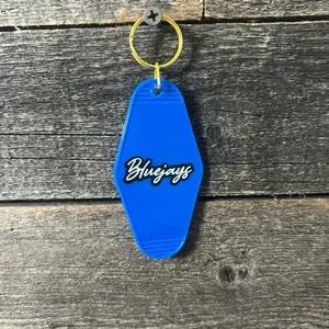 Vintage Motel Keychain, Personalized design, resin