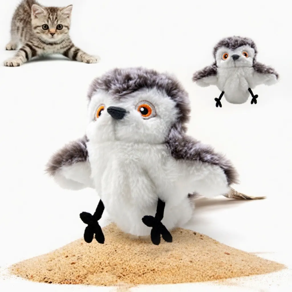 Rechargeable Chirping Flapping Bird Toy  Toys for Cats  Liven Up the Atmosphere  Toys for interacting with cats