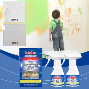 2pcs Jakehoe Instant Wall Stain Remover Spray - Powerful Formula with Coconut Oil, No Residue, Safe for & Pets, Restores White/Glossy Surfaces, Penetrates Deep to Remove Stubborn Stains from Walls, Bathtubs, Countertops