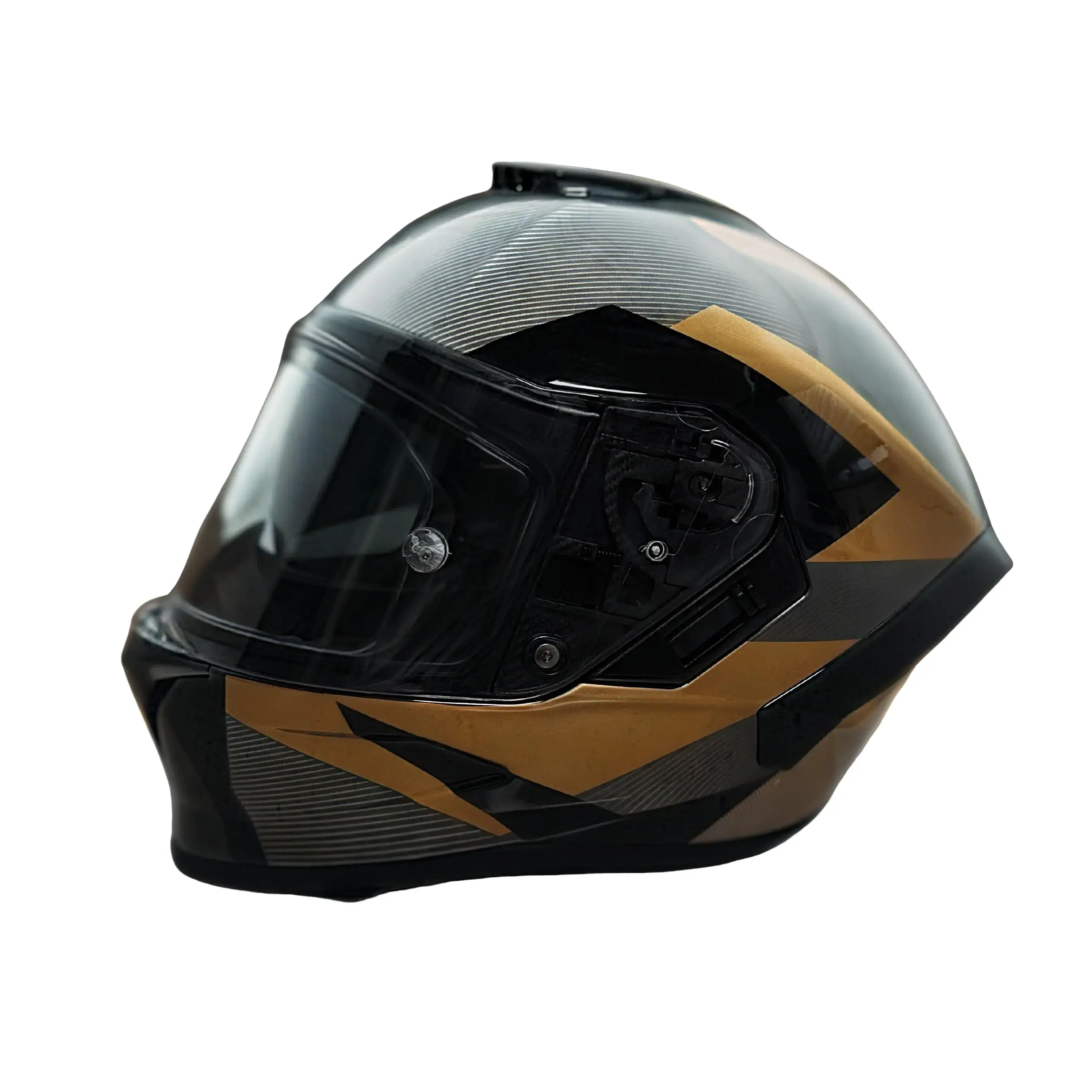 D.O.T. & ECE Daytona Viper Helmet with Copperhead Graphic Inner Anti-Scratch Retractable Smoke Shield Dual Shield System Bluetooth Compatible