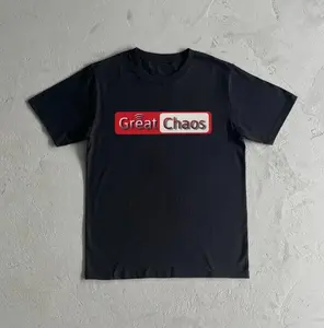 Ken Carson A Great Chaos Live Heavy Cotton Tee Shirt- Ken Carson AGC Tshirt Streetwear Crewneck Round Neck T-Shirt Outdoor Casual Shortsleeve
